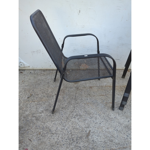 110 - Mesh Stackable Outdoor Chairs