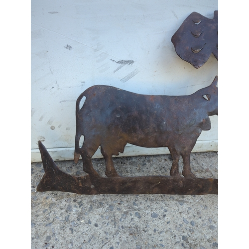 118 - Rustic Metal Farmyard Wall Art