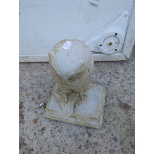 125 - Stone Owl Garden Statue