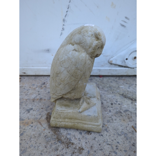 125 - Stone Owl Garden Statue