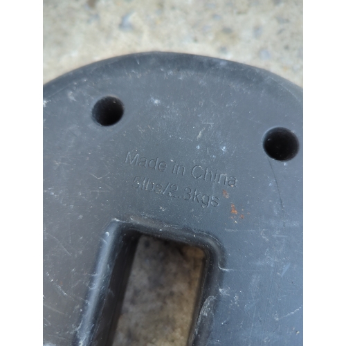 137 - Weighted Parasol Base Weights, 5lbs/2.3kgs