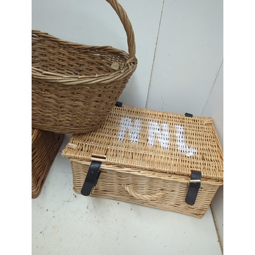 22 - Wicker Picnic Baskets and Garden Basket Set