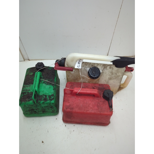 3 - Plastic Fuel Can Set