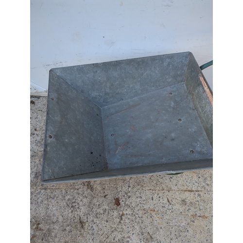 42 - Trimetals Wheelbarrow with Yellow Wheel