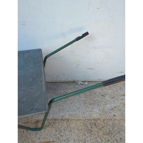 42 - Trimetals Wheelbarrow with Yellow Wheel