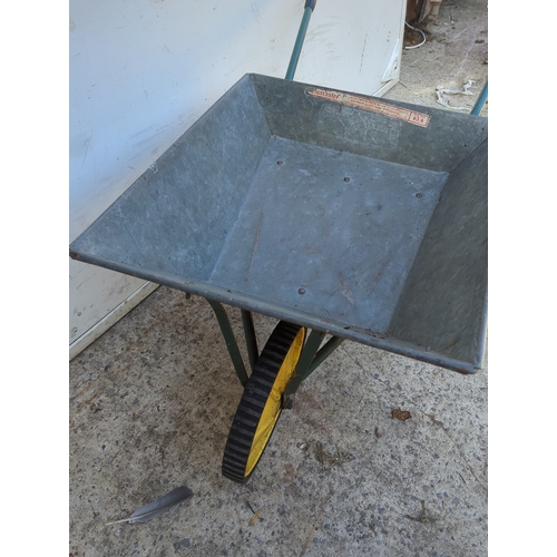 42 - Trimetals Wheelbarrow with Yellow Wheel