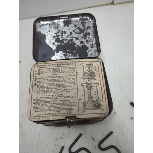 8 - Primus No. 96 Brass Camp Stove Set