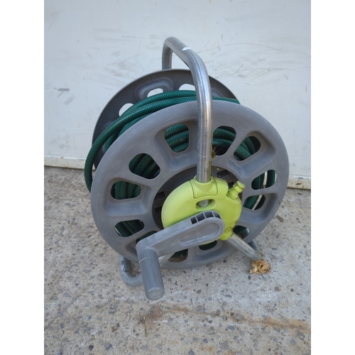 89 - Garden Hose Reel with Hose
