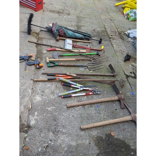 108 - Selection of Garden Tools including Fork and Loppers