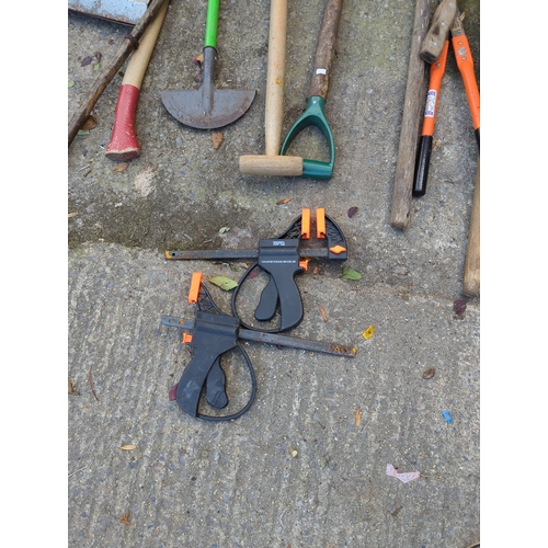 108 - Selection of Garden Tools including Fork and Loppers