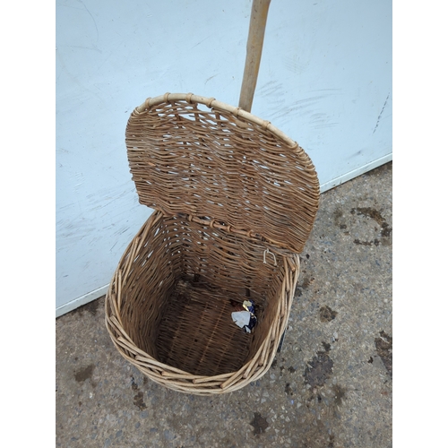 125 - Wicker Garden Trolley Basket