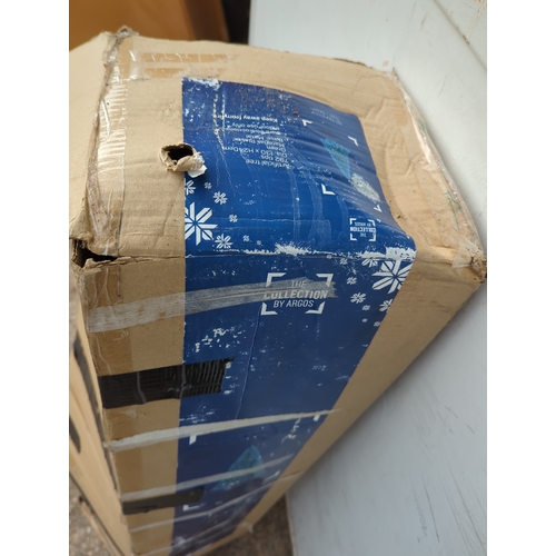 133 - Argos 8ft Green Christmas Tree with Decorations