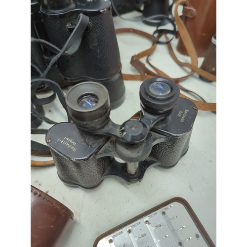 14 - Lot of Binoculars and Fishing Accessories