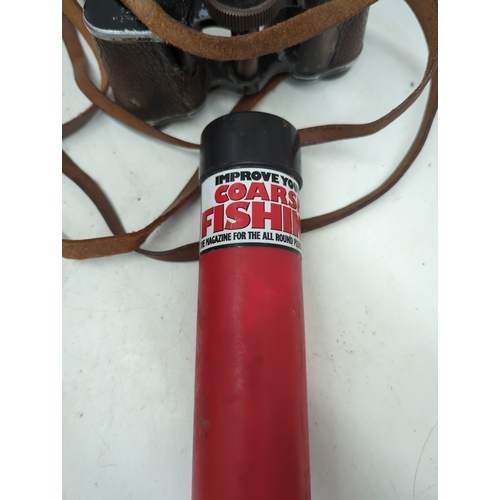 14 - Lot of Binoculars and Fishing Accessories