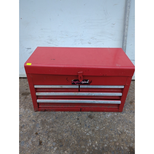 Power Devil Tool Chest with Assorted Tools