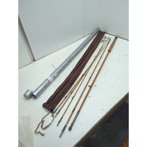 36 - Hardy fishing rod and case