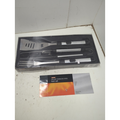 202 - Homebase Deluxe Stainless Steel BBQ Tool Set