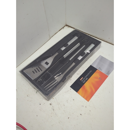 202 - Homebase Deluxe Stainless Steel BBQ Tool Set