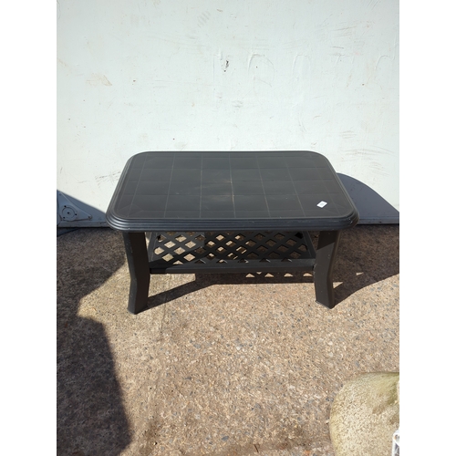 231 - Black Patio Table