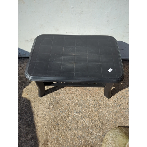 231 - Black Patio Table