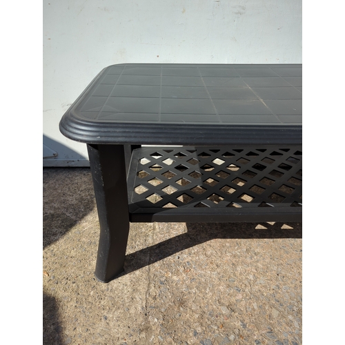 231 - Black Patio Table