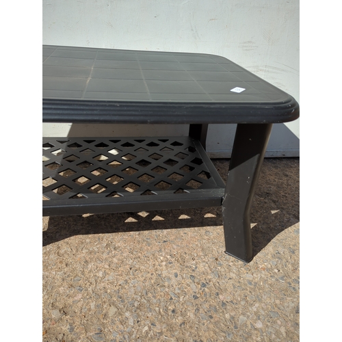 231 - Black Patio Table