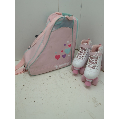 151 - LMNADE Stars/Hearts/Flowers Roller Skates with Bag