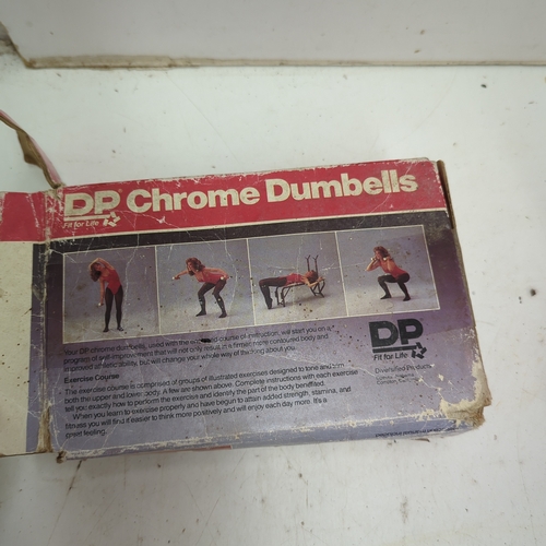 152 - DP Fit For Life Chrome Dumbbells and 10KG Kettlebell