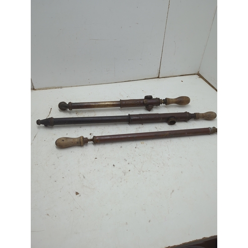 163 - Abol Siphons with Wooden Handles