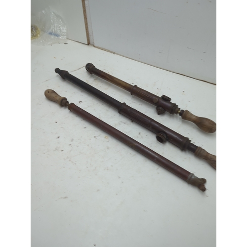 163 - Abol Siphons with Wooden Handles