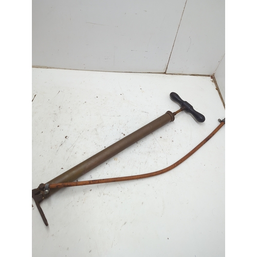 164 - Metal Hand Operated Bicycle Pump