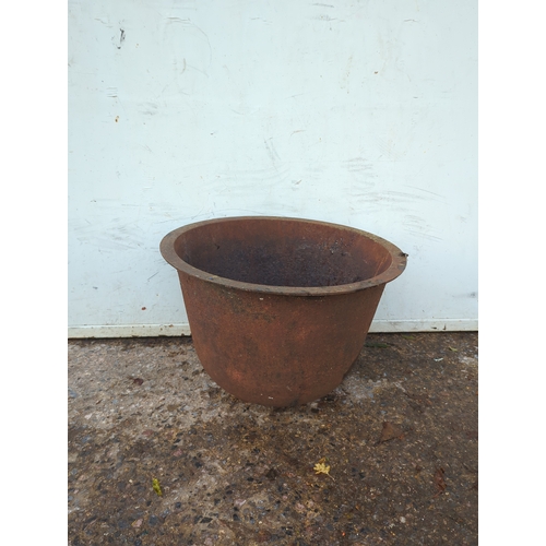 Large Rustic Metal Plant Pot