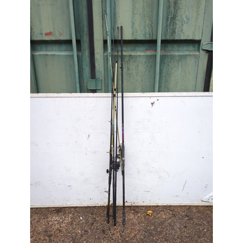 121 - Lot of 3 Fishing Rods including Shakespeare IN2 Mackerel Spin