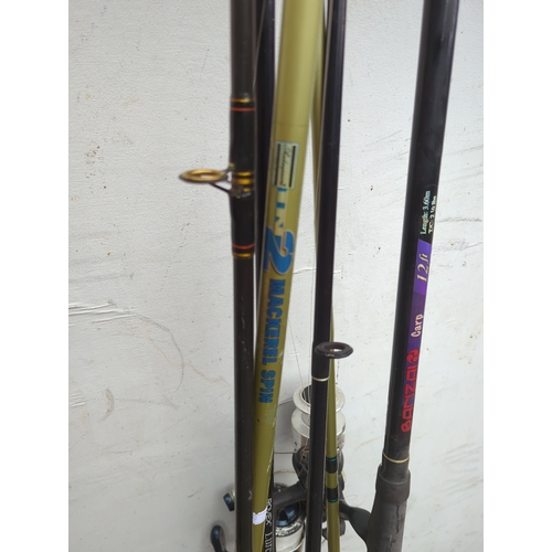 121 - Lot of 3 Fishing Rods including Shakespeare IN2 Mackerel Spin