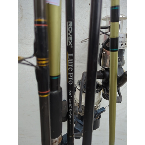 121 - Lot of 3 Fishing Rods including Shakespeare IN2 Mackerel Spin