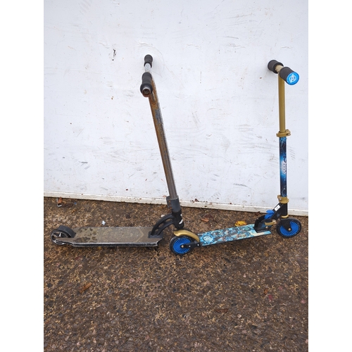 123 - Madd Gear Pro Scooter and Marvel Scooter Lot