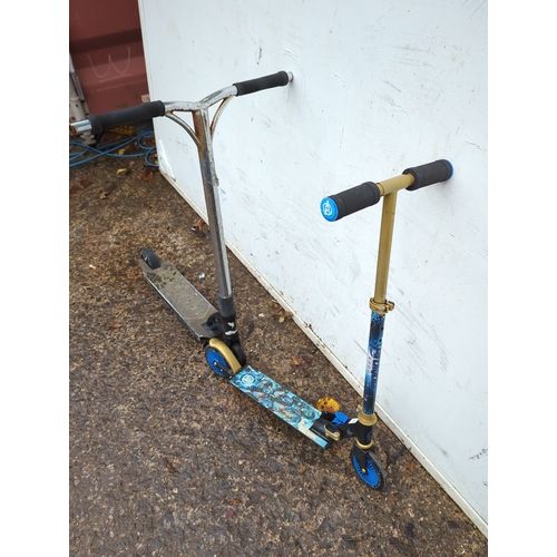 123 - Madd Gear Pro Scooter and Marvel Scooter Lot