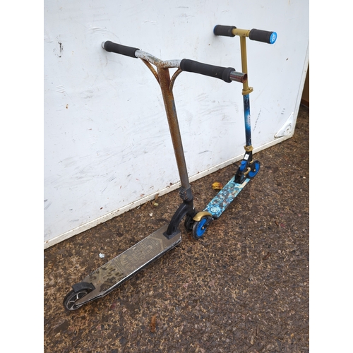 123 - Madd Gear Pro Scooter and Marvel Scooter Lot