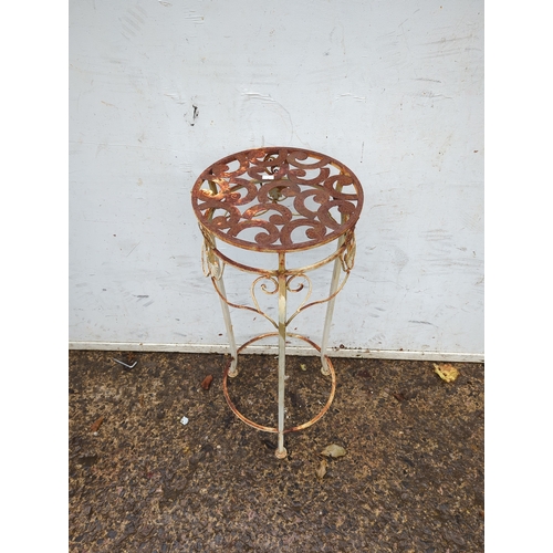 131 - Ornate Metal Plant Stand