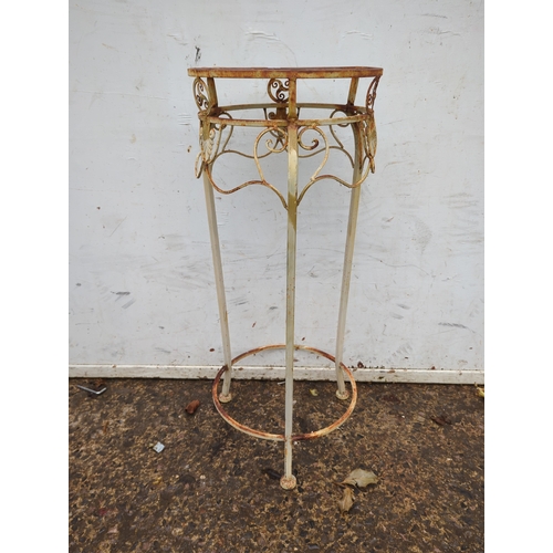131 - Ornate Metal Plant Stand