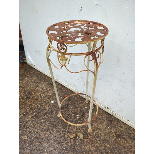131 - Ornate Metal Plant Stand