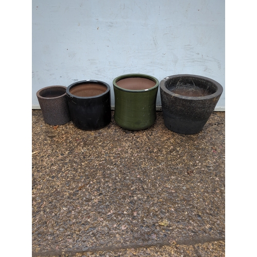 132 - Lot of 4 Outdoor Planters