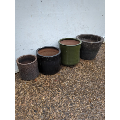 132 - Lot of 4 Outdoor Planters