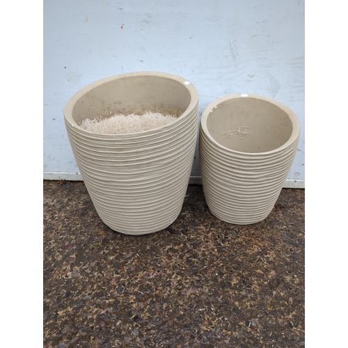 133 - Yellowstone Plant Pots (Set of 2)