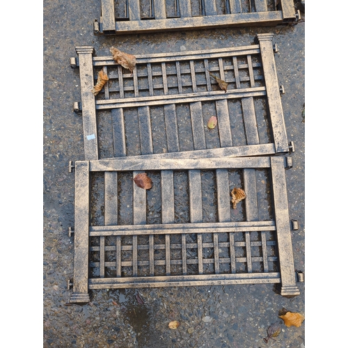 135 - Lot of 10 Metal Effect Garden Edging Sections