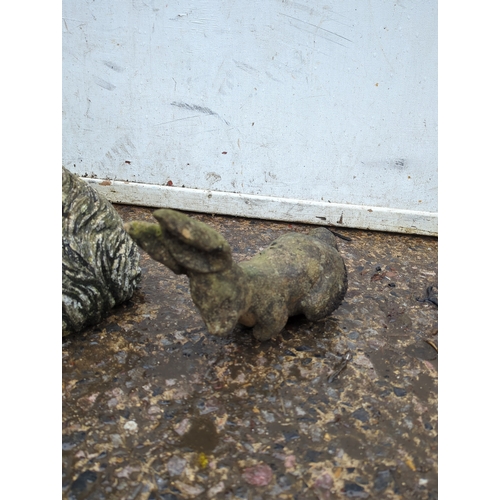 151 - Selection of Concrete Garden Animal Ornaments