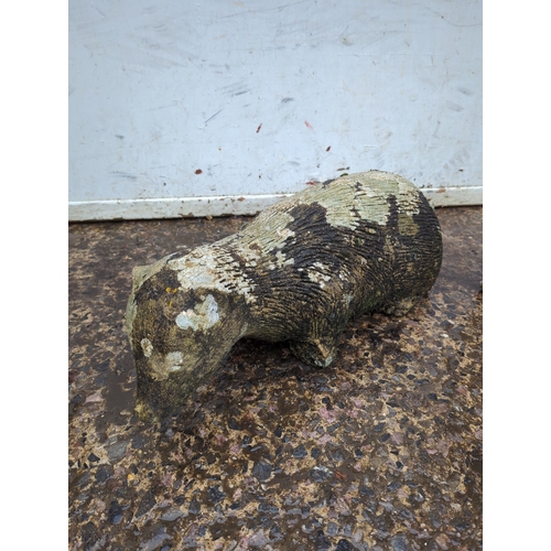 151 - Selection of Concrete Garden Animal Ornaments