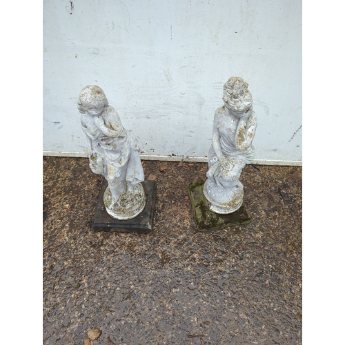 153 - Pair of Outdoor Garden Statues