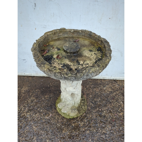 155 - Decorative Stone Bird Bath