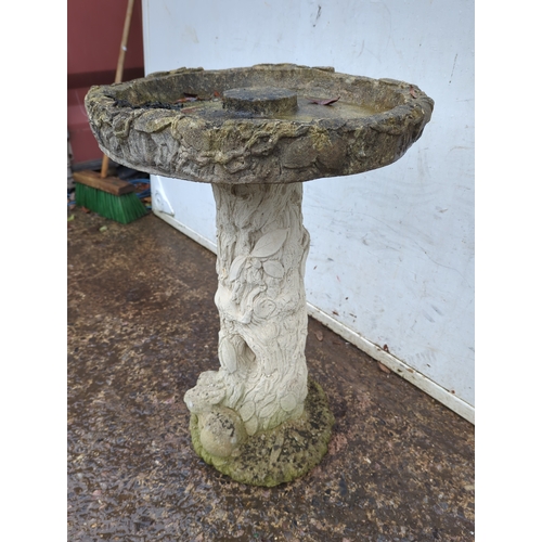 155 - Decorative Stone Bird Bath